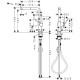 Смеситель для кухни Hansgrohe Talis M54 270 с вытяжным душем матовый черный 72808670