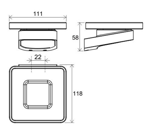 Держатель с мыльницей Ravak 10° TD 200.20 черный X07P556