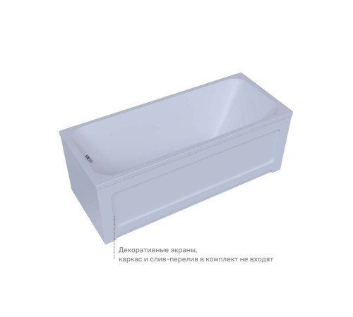 Ванна акриловая Triton Мия 100х70 см прямоугольная MIY100-0000001