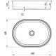 Умывальник RAVAK Moon 2 560x400 мм белый без перелива XJN01300002