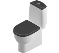 Унитаз-компакт Sanita Luxe Best Comfort Черный WC.CC/Best/2-DM/BLK.G/S1