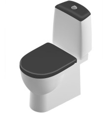 Унитаз-компакт Sanita Luxe Best Comfort Черный WC.CC/Best/2-DM/BLK.G/S1
