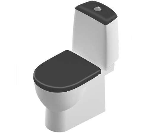 Унитаз-компакт Sanita Luxe Best Comfort Черный WC.CC/Best/2-DM/BLK.G/S1