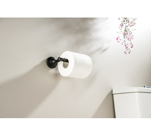 Держатель для туалетной бумаги Aquatek Классик матовый черный AQ4508MB
