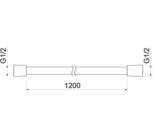 Шланг для душа Aquanet 120 см ПВХ хром AQ2104CR