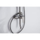 Душевая система Aquanet Лугано AQ2740BGM со смесителем для ванны 255 мм оружейная сталь AQ2740BGM