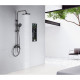 Душевая система Aquanet Лугано AQ2740BGM со смесителем для ванны 255 мм оружейная сталь AQ2740BGM