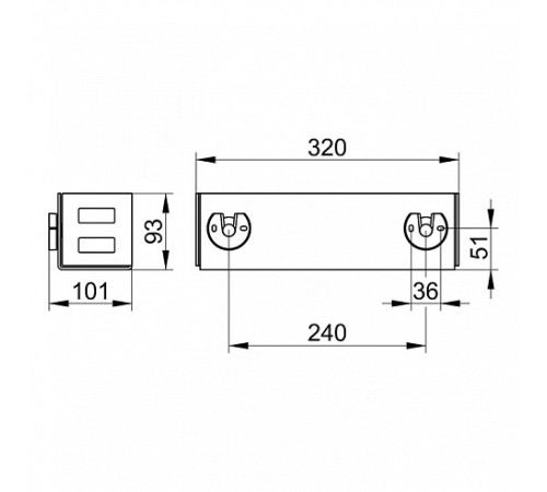 Корзинка для мыла KEUCO Universalartikel настенная черный матовый 24954370000