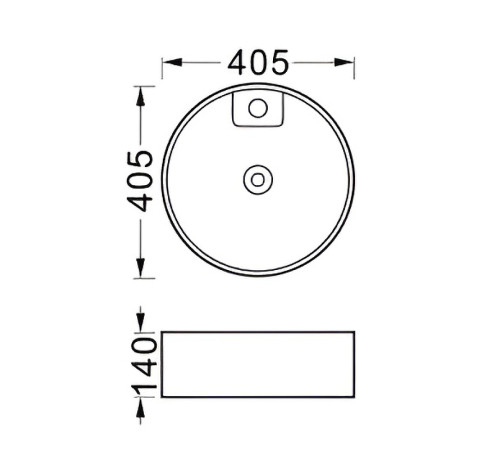 Раковина накладная AQUATON Европа 405x405x140 мм матовый белый AQ5212-MW