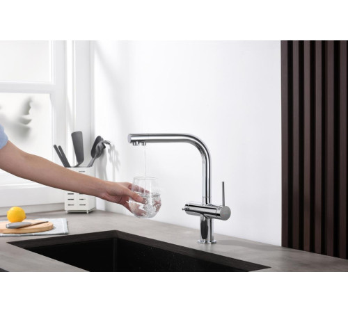 Смеситель для кухни Aquanet Европа под фильтр хром AQ1385CR