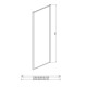 Душевая стенка неподвижная Aquanet Ari WA 10020GM 1000x2000 мм оружейная сталь AQ ARI WA 10020GM