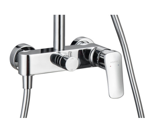 Душевая система со смесителем для душа Aquanet Вега 3jet 250 мм хром AQ2060CR