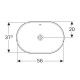 Раковина встраиваемая Geberit VariForm эллиптическая 60х40 см с переливом 500.728.01.2