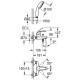 Смеситель для ванны GROHE Eurosmart с душевым набором хром 3330220A