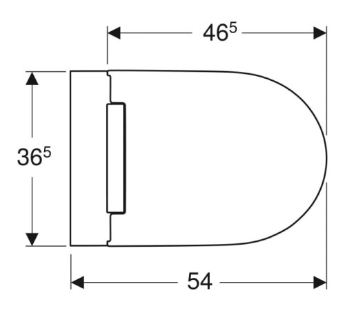 Унитаз подвесной Geberit ONE TurboFlush с сиденьем хром 500.202.01.1