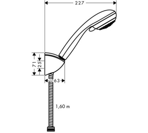 Душевой набор Hansgrohe Crometta 85 Vario/PorterC 27559000