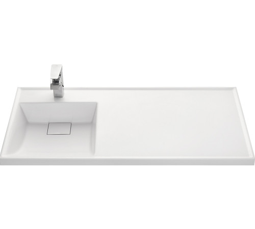 Раковина Aquaton Лондри 105 белая левая 1A72833KLH01L