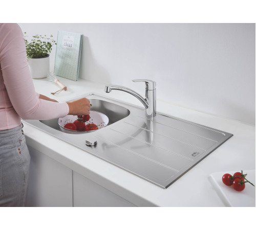 Смеситель для кухни GROHE Eurosmart с низким изливом хром 33281003