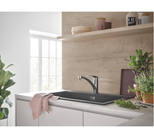 Смеситель для кухни GROHE Eurosmart с низким изливом хром 33281003