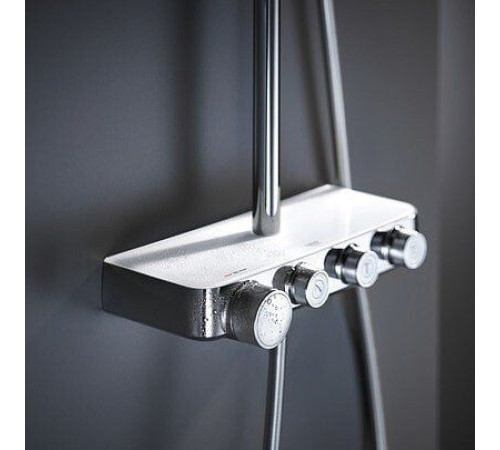 Душевая система с термостатом GROHE Euphoria SmartControl 310 DUO Cube белая луна 26508LS0