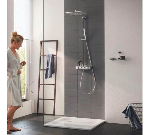 Душевая система с термостатом GROHE Euphoria SmartControl 310 DUO Cube белая луна 26508LS0