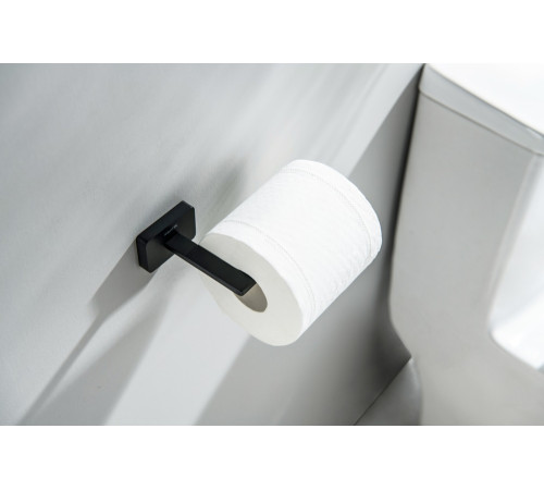 Держатель туалетной бумаги Aquatek Libra матовый черный AQ4308MB