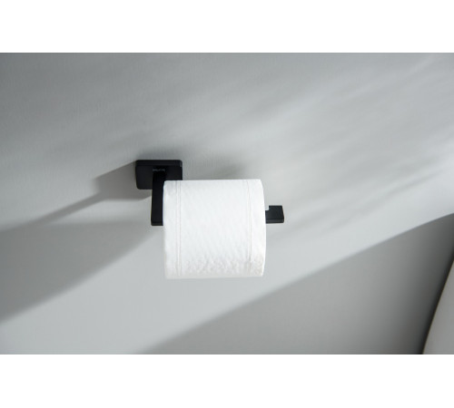 Держатель туалетной бумаги Aquatek Libra матовый черный AQ4308MB