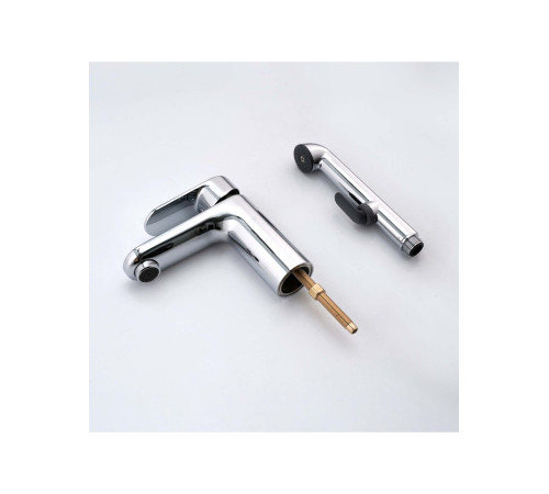 Смеситель для раковины Aquanet Ника с гигиеническим душем хром AQ1812CR