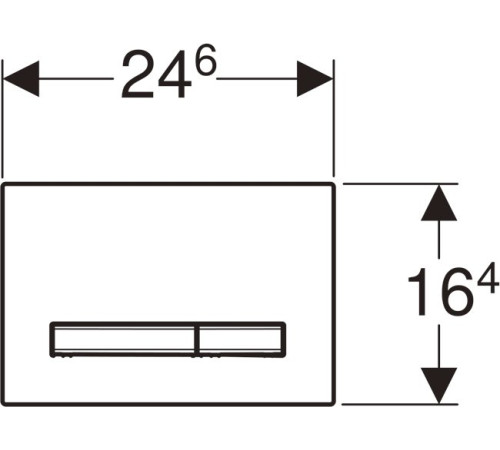 Клавиша смыва Geberit Sigma50 двойной смыв глянцевый хром 115.788.21.2
