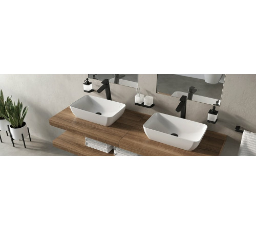 Держатель с двумя стаканами Ravak 10° TD 220.20 черный X07P558