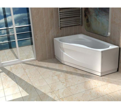 Ванна акриловая Тритон Медея левая с фронтальным экраном и каркасом MED180-0000037