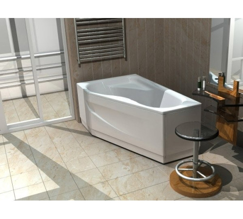 Ванна акриловая Тритон Медея левая с фронтальным экраном и каркасом MED180-0000037