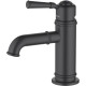 Смеситель для раковины Aquanet Классик без донного клапана матовый черный AQ1510MB