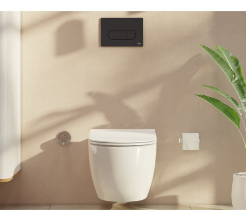 Комплект инсталляция VitrA Core 732-5800-01 и панель смыва Root R черный матовый 800-1874