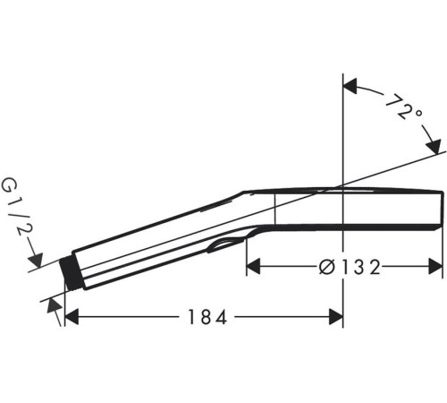 Ручной душ Hansgrohe Rainfinity 130 3jet 26864000