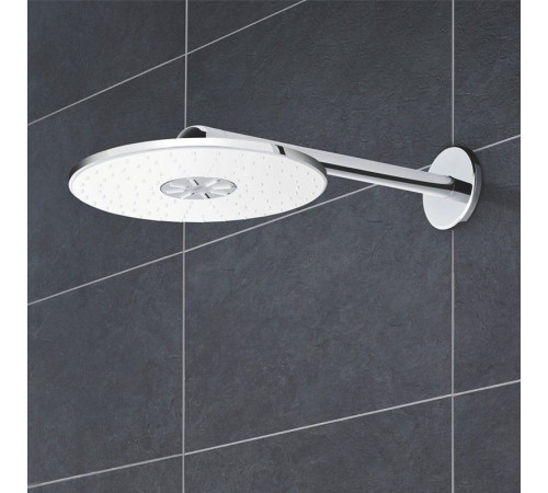 Верхний душ с кронштейном 430 мм GROHE Rainshower 310 SmartActive белая луна 26475LS0