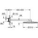 Верхний душ с кронштейном 430 мм GROHE Rainshower 310 SmartActive белая луна 26475LS0