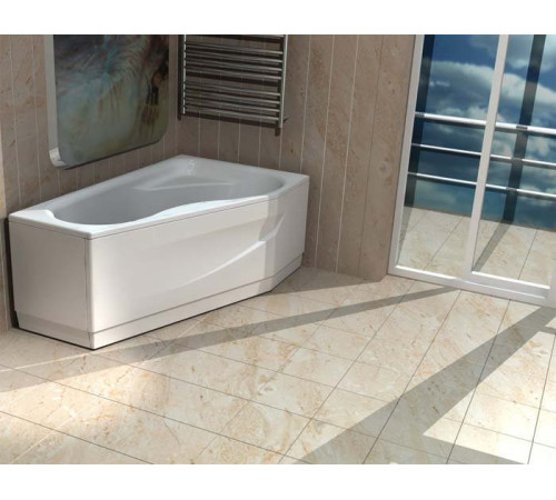 Ванна акриловая Тритон Медея правая с фронтальным экраном и каркасом MED180-0000038