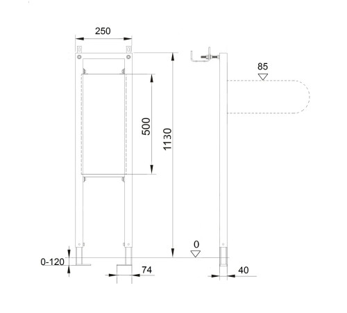 Модуль для установки поручней Aquatek INS-0000021