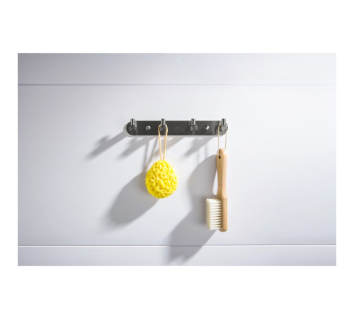 Планка с 4 крючками Aquanet Europa оружейная сталь AQ4123BGM