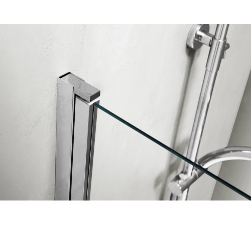 Шторка на ванну Aquanet Delta SBA 08015BL 800x1500 мм поворотная черный профиль AQ DEL SBA 08015BL