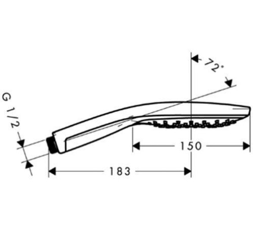 Ручной душ Hansgrohe Raindance Select 150 3jet белый/хром 28587400