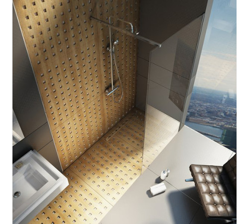 Душевая перегородка RAVAK Walk-In Wall 1200x2000 мм профиль блестящий Transparent GW9WG0C00Z1