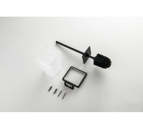 Ершик для унитаза настенный Aquatek Libra матовый черный AQ4310MB