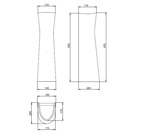 Пьедестал Santek Воротынский / Виктория белый 1.3601.7.S00.00B.0