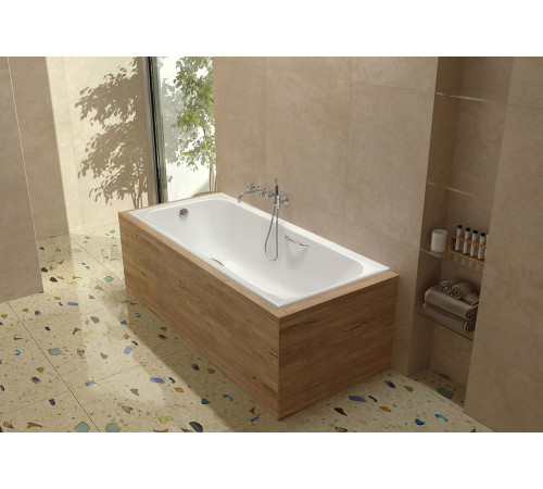 Ванна чугунная Wotte Start 1600х750х458 мм с отверстиями для ручек Start 1600x750UR