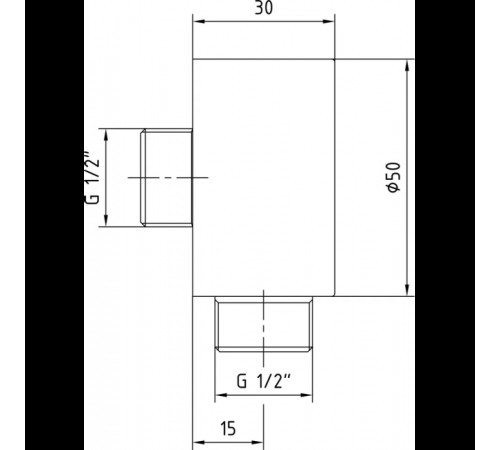 Шланговое подсоединение E.C.A. Minimal матовый черный 102126634C1EX