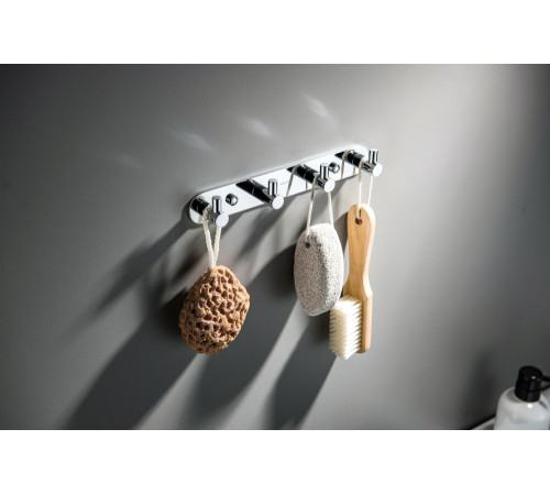 Планка с 4 крючками Aquanet Europa хром AQ4123CR