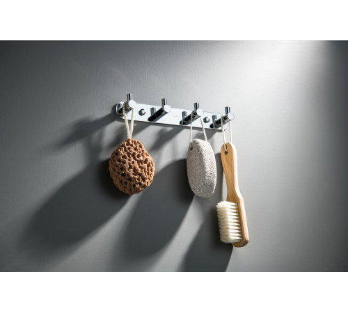 Планка с 4 крючками Aquanet Europa хром AQ4123CR