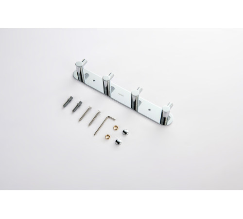 Планка с 4 крючками Aquanet Europa хром AQ4123CR